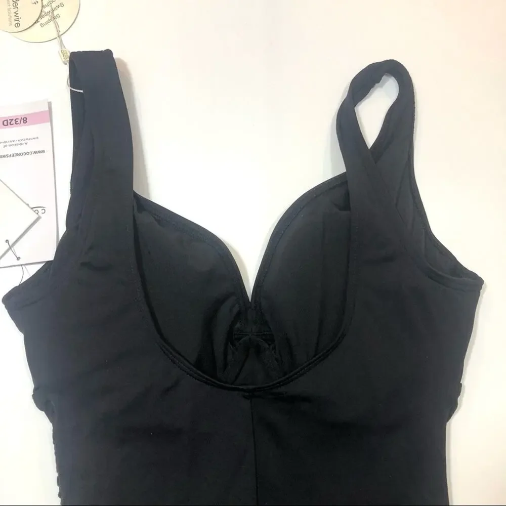 Coco Reef KEEPSAKE RUCHED black swim ONE-PIECE - Picture 6 of 8